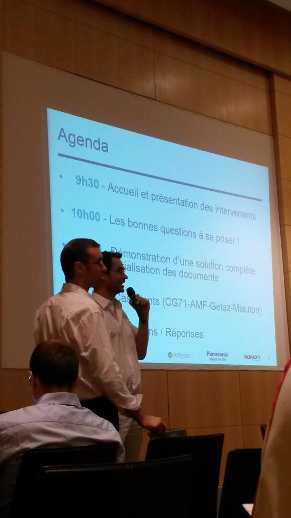 Conférence #gedemat2015 démarre ! Introduction par <a href="/GIRARDIN7/">stephane girardin</a> <a href="/oli_bernard/">Olivier Bernard</a>