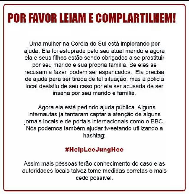 erikkcry's tweet photo. Isso é horrível! Inaceitável! Vamos ajudar essa família a se livrar das garras desse monstro. #HelpLeeJungHee http://t.co/Kc3vdGG6GN