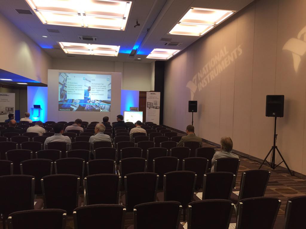 aaron_edgcumbe's tweet photo. Ready to hear the latest trends in automated test in the keynote #TestSummit http://t.co/9Gwyx1qOdP