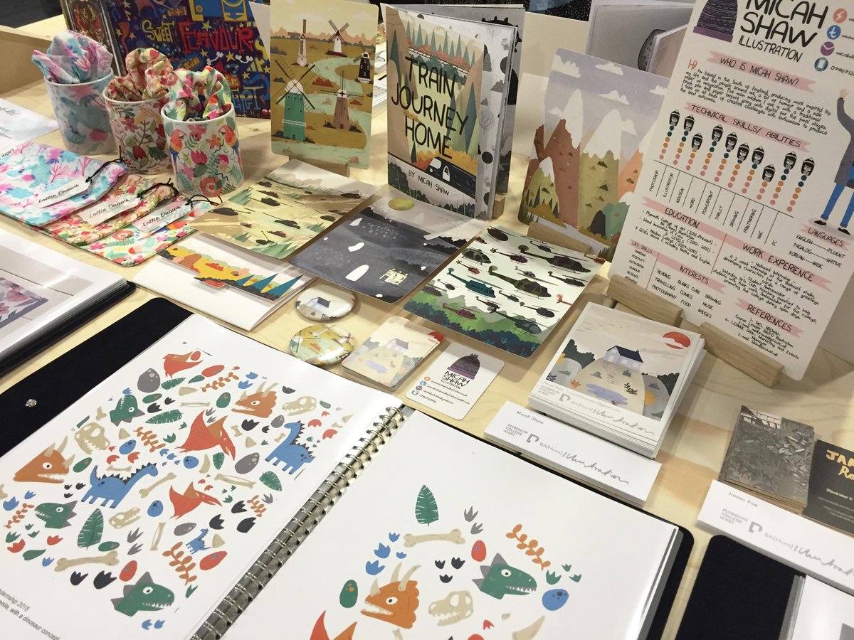 artsuniplym's tweet photo. Discover the work of our BA (Hons) Illustration grads at day two of @NewDesigners #ND30yrs http://t.co/wo38lBfs0V http://t.co/T9l06b6GTE