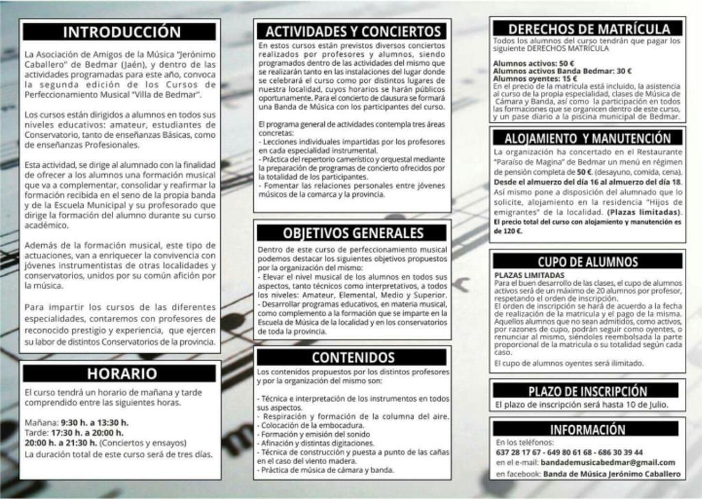 AytodeBedmar's tweet photo. Información del II Curso de Perfeccionamiento "Villa de Bedmar" que tendrá lugar los días 16,17 y 18 de Julio. http://t.co/TkdimIbM73