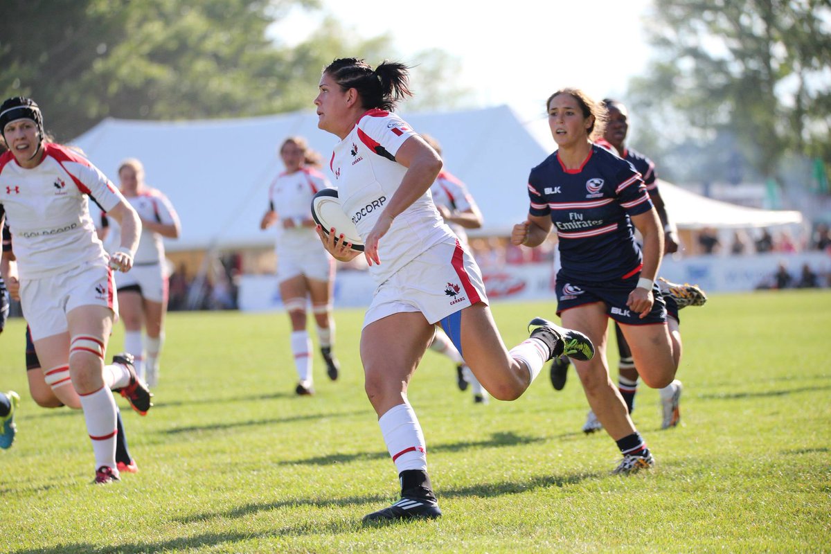 WorldRugby's tweet photo. UPDATE! USA 36-28 Canada &amp; New Zealand 26-7 England in women's super series (photo: @RugbyCanada) #wrugby http://t.co/JrM5KCeWqs