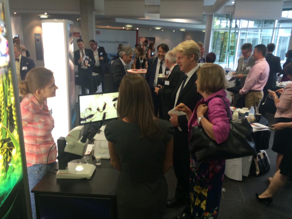 Matt_Goode's tweet photo. .@JoJohnsonMP touring the #rcukrig with @JHunterBBSRC - discussing economic impact of animal health @Pirbright_Inst http://t.co/7YoSODiqSi
