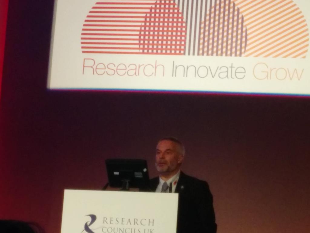research_uk's tweet photo. John Womersley, CEO @STFC_Matters kicks off the #rcukrig event @JohnWomersley http://t.co/jkXNwYvnI9