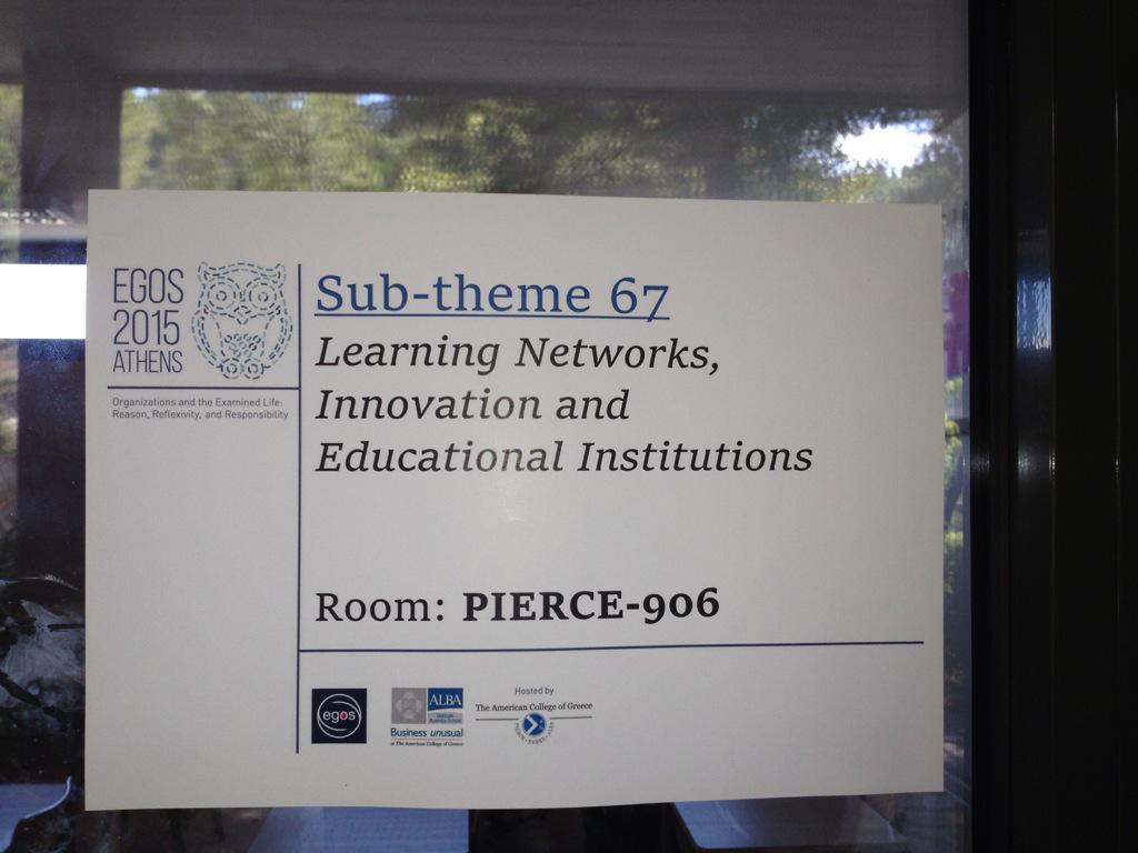 BLASST_'s tweet image. #EGOS2015