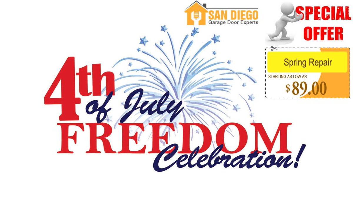 SanDiegoDoorExp's tweet image. #IndependencDay Offer Of Getting #SpringRepair Starting From $89. Visit at bit.ly/1gcbflp