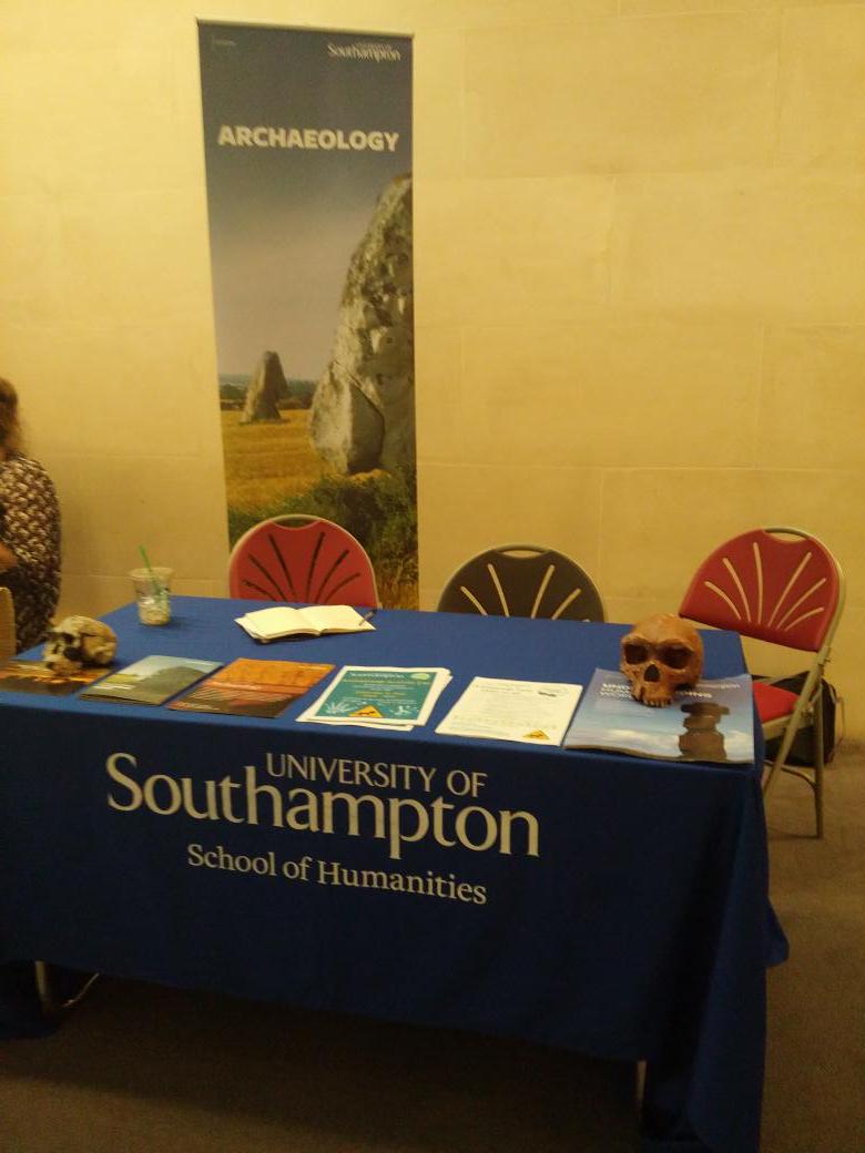 CAHO_uk's tweet photo. A few #skulls and lots of info about archaeology & anthropology at @unisouthampton at the @sotonarch booth #LAD2015 http://t.co/aEcHVNsD8n
