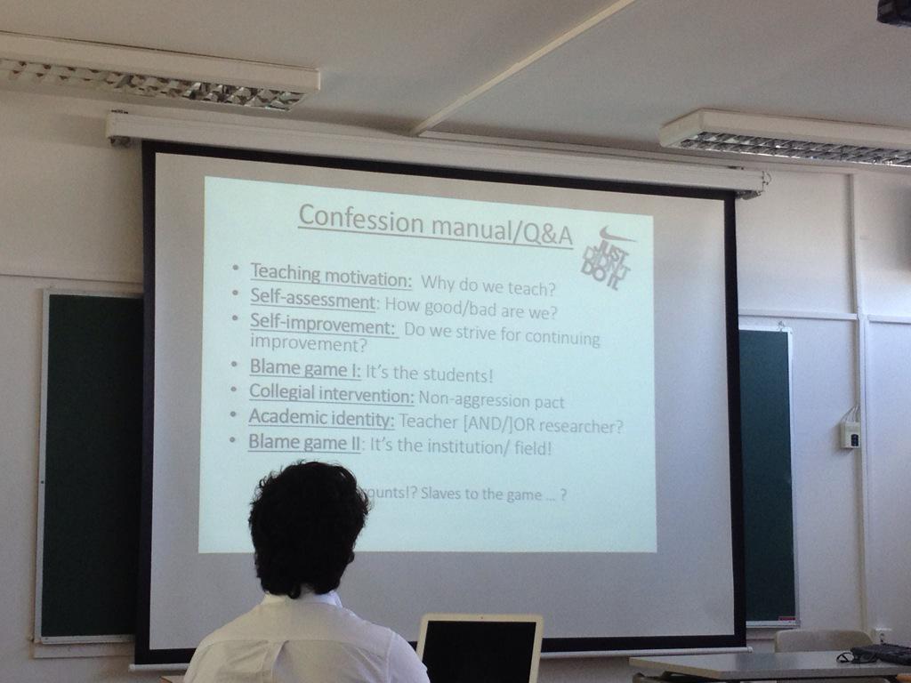 BLASST_'s tweet image. A confession manual #EGOS2015