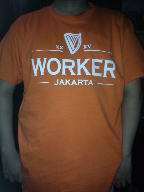 material Gildan softstyle (30s) , rubber
size &amp; colour available 
IG : WORKER JAKARTA
WA 0878 8340 0330
 thank you..