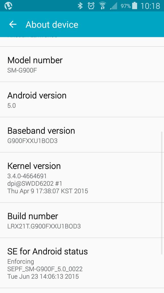 kplkpl9999's tweet photo. @ThreeUKSupport it is a Galaxy S5 900F and lollypop 5.0. http://t.co/sA1SqHrnkd
