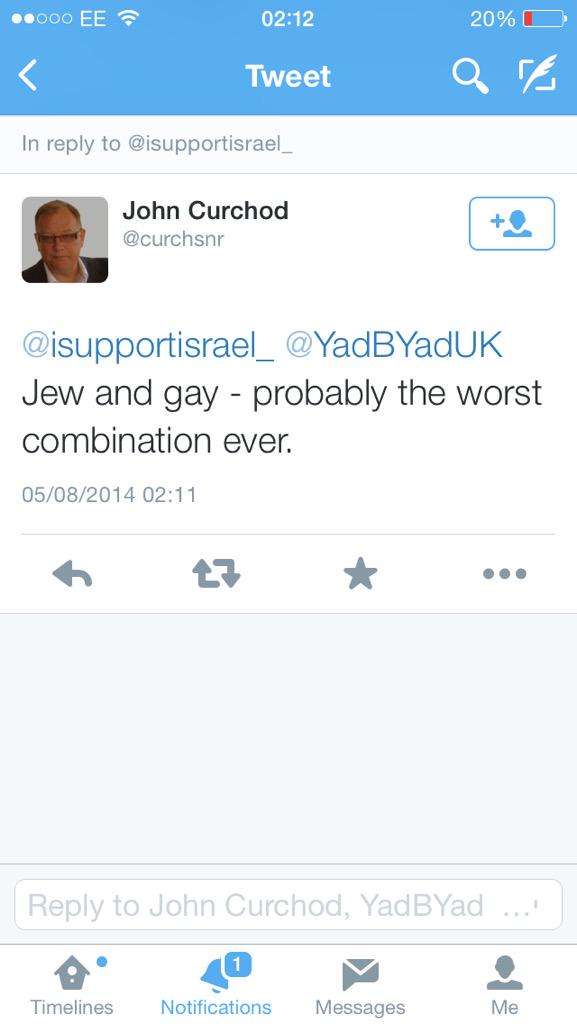 isupportisrael_'s tweet photo. BREAKING NEWS: An anti-Semite finally gets convicted for his hateful tweets! 
http://t.co/Clf9xH4WVF http://t.co/nXfNAawRoH