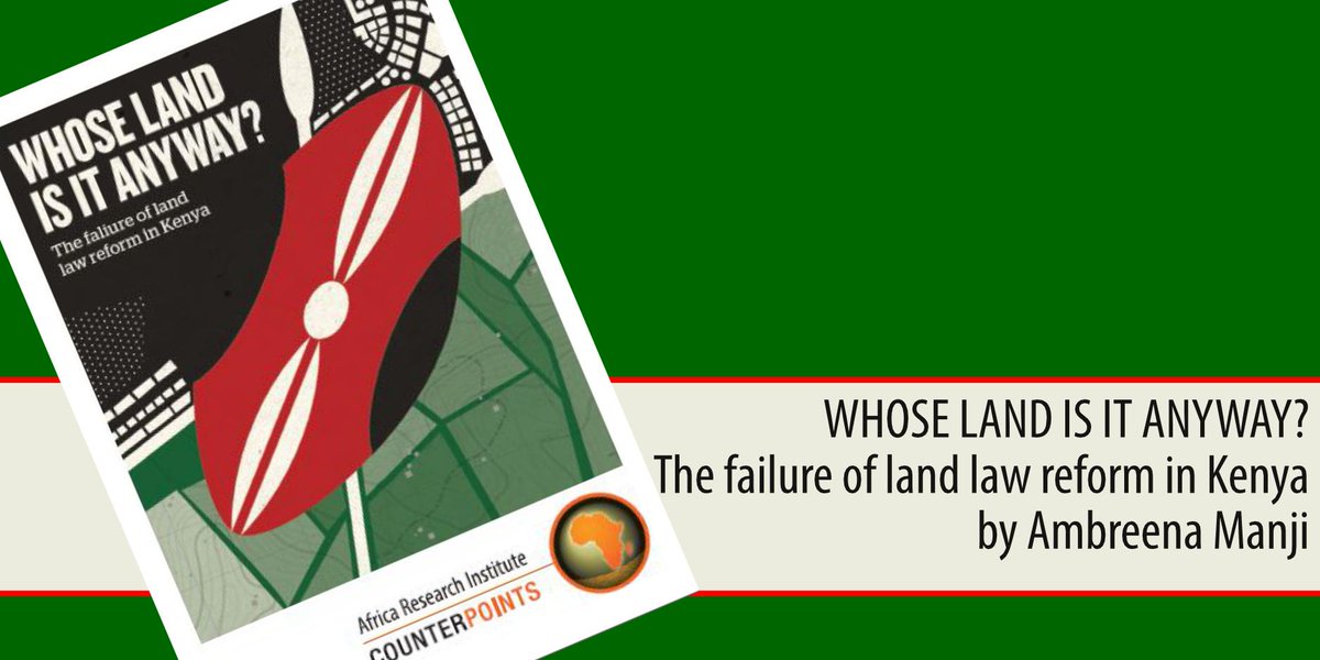AfricaResearch's tweet image. NEW PUBLICATION: "Whose Land Is It Anyway? The failure of land law reform in #Kenya": bit.ly/WhoseLand