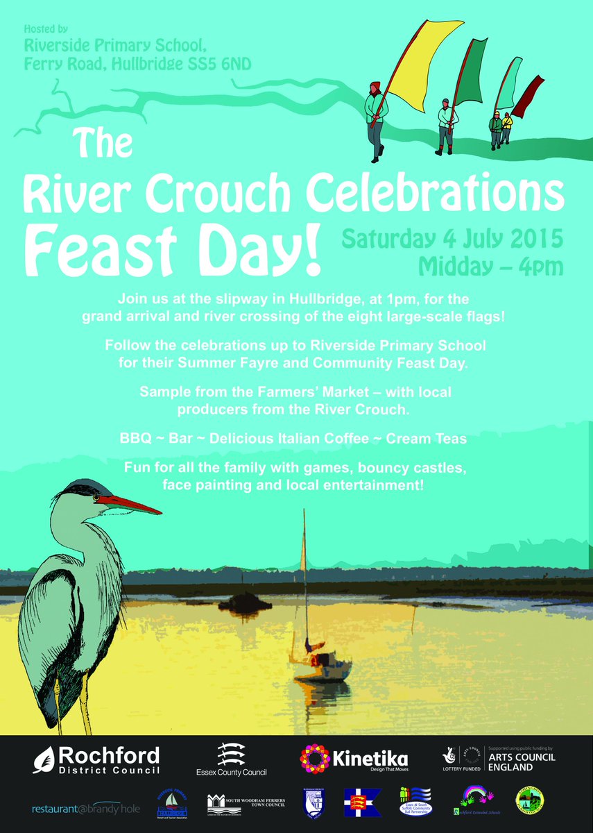 SWFTC's tweet photo. The River Crouch Festival draws to a close this weekend. Why not come to the Festival Feast? Details attached http://t.co/rBR2nqwhVZ