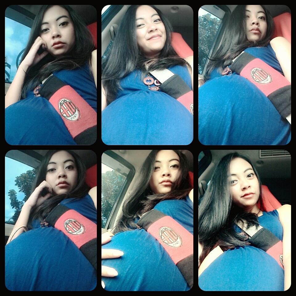 astrisachie's tweet photo. Perutnya udah bulet bangeeet. Dede bayinya udh ga sabar pengen keluar 😜😍😘😚 http://t.co/utUun6u5yX