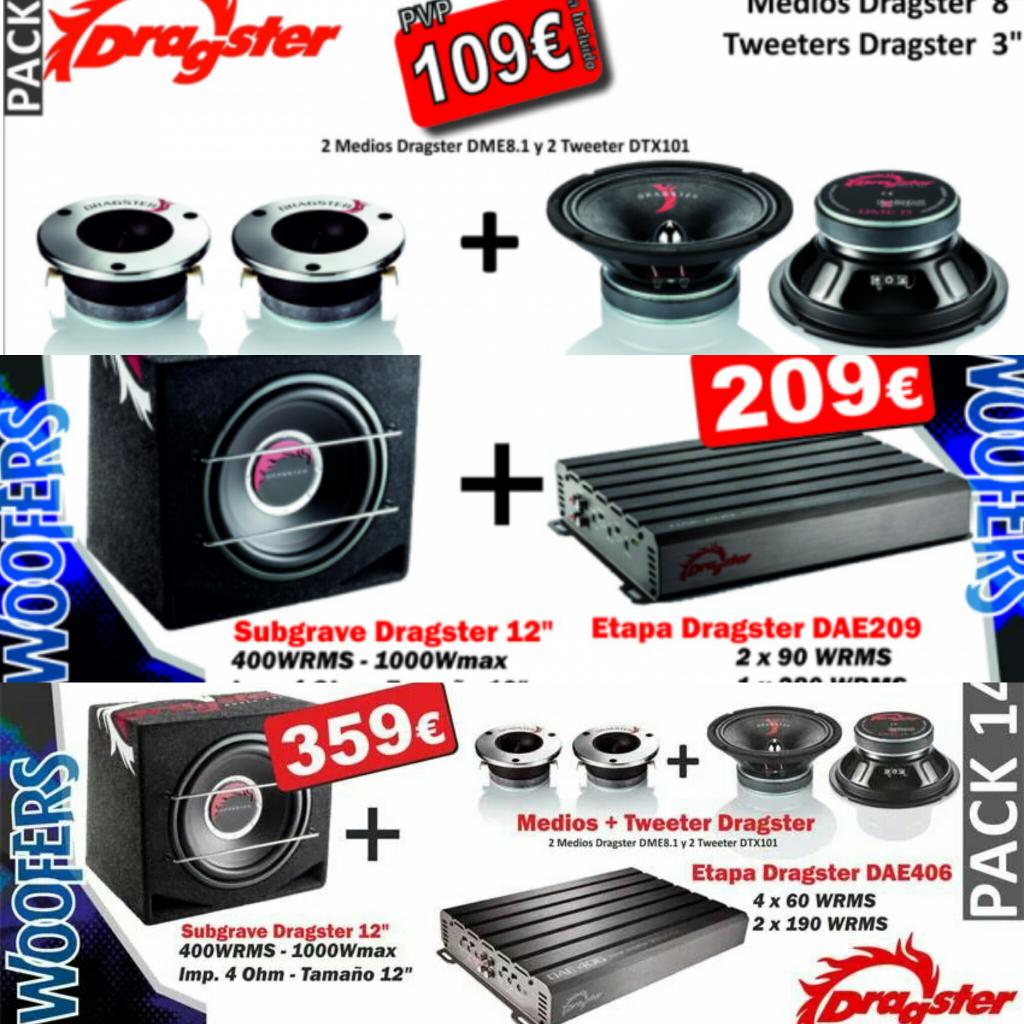 AudioTurbo's tweet image. Liquidación dragster. Sólo hasta fin de existencia. Envíos a toda España.