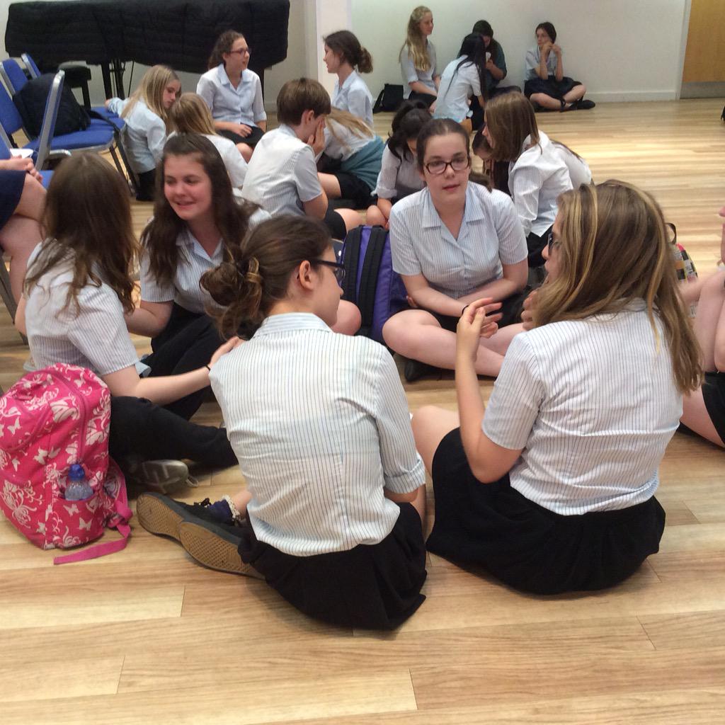 Dr_stringer's tweet image. Year 8 debate globalisation in the Global Outlook plenary. Some assumptions put under the spotlight.