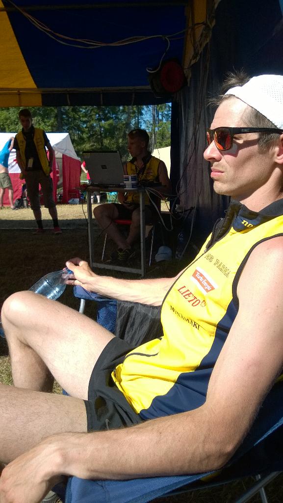 #Fin5 maalin valvoja tarkkana! #suunnistus #Hirvijärvi