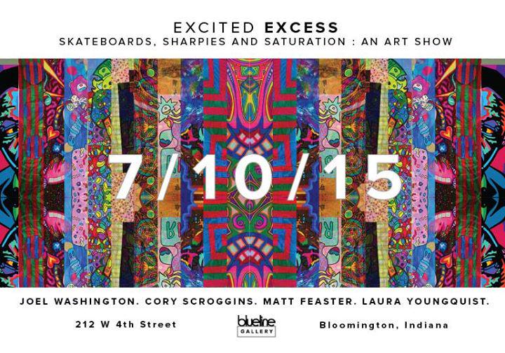 Gallery Walk and First Friday will take place on July 10. Join us at the gallery for "Excited Excess" from 5-9pm!