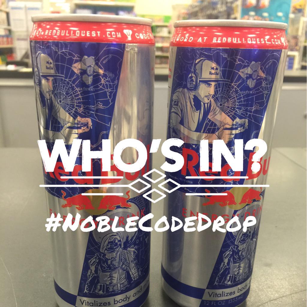 NeighborGMR's tweet photo. Time for a morning #NobleCodeDrop! You know what to do let's see those tweets! @redbullSAT #RedBullQuest #destiny http://t.co/mGVAc2YR6i