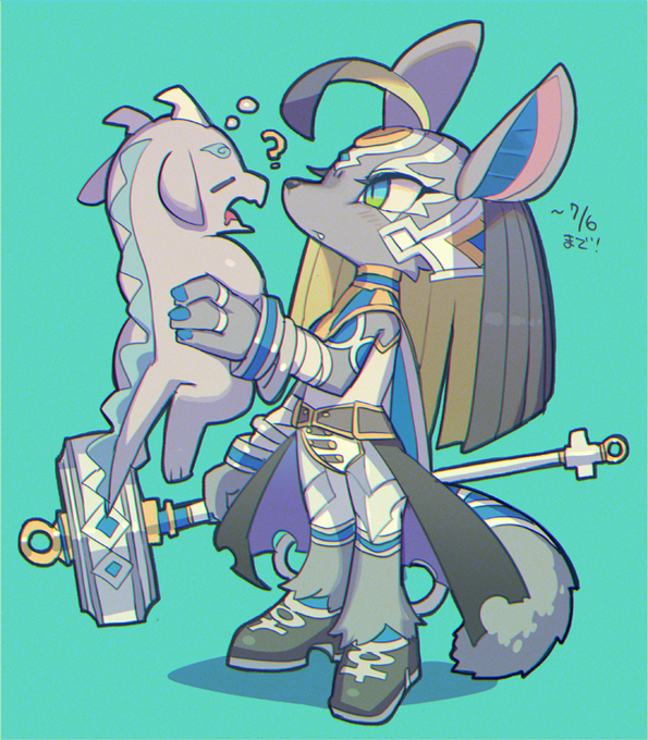 担当したアヌビス手に入るイベントあと3日くらいでございます よろしくどうぞ～ #フルボッコヒーローズ 