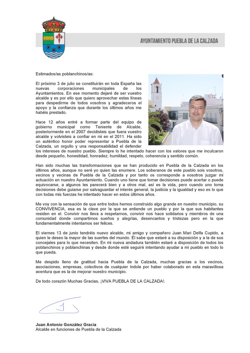 Carta de despedida del actual alcalde <a href="/JAGonzalez_78/">J. Antonio González</a>