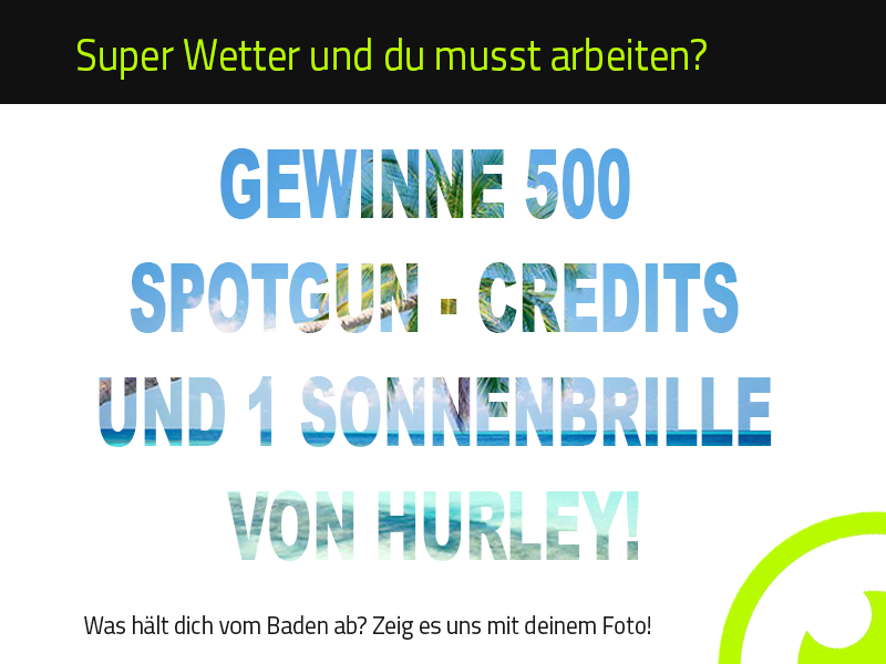 SPOTGUNapp's tweet photo. Bei unserem Gewinnspiel  könnt ihr heute eine Sonnenbrille von Hurley gewinnen! Hier entlang: http://t.co/hqL15tjZMh http://t.co/0aqJEaISOx