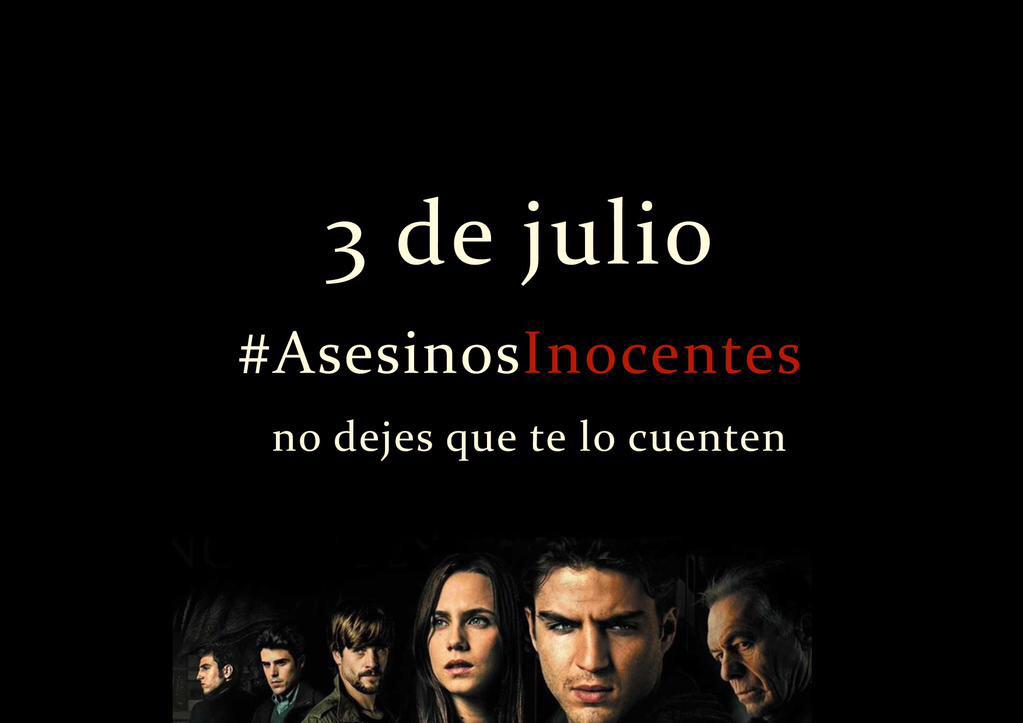 angefv's tweet photo. Y mañana... Estreno d #AsesinosInocentes con @AlvarGordejuela cc @Gonzalo_Bendala @AralanFilms #Nodejesquetelocuenten http://t.co/i9sG7JIJYk
