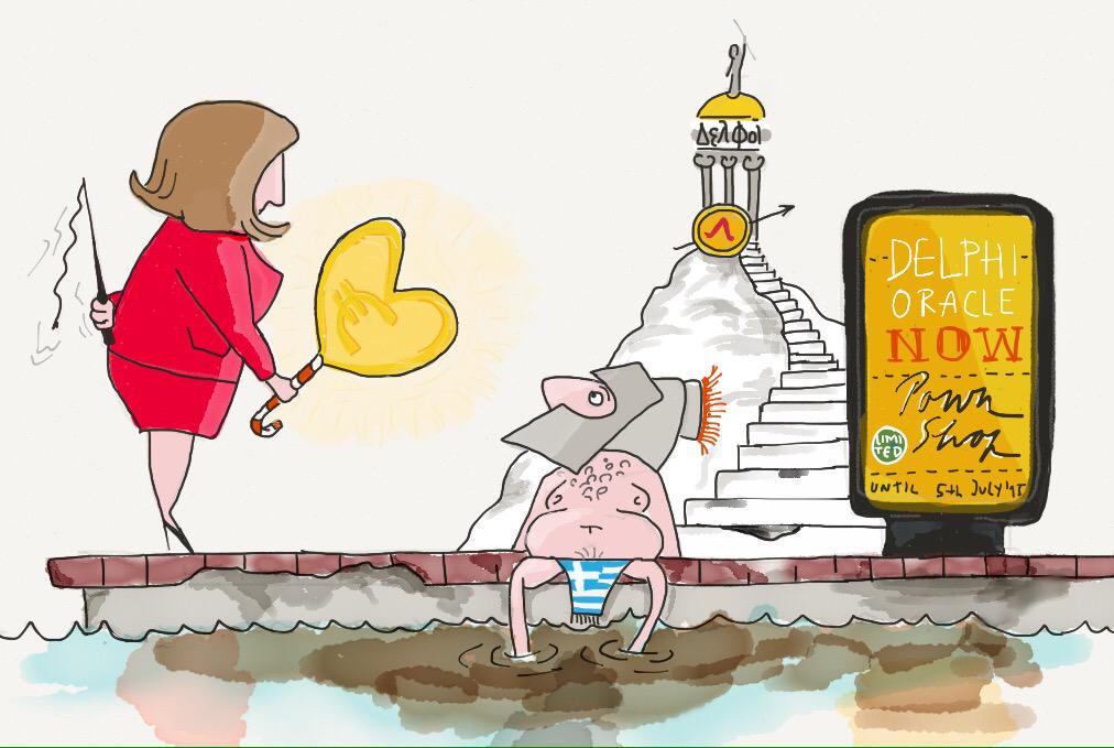 paulovicmichal's tweet image. Tragedy of choice... #Greferendum #GreeceCrisis #Greece #Grexit #cartoon