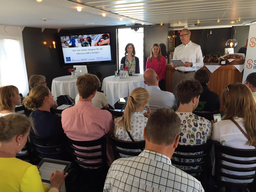 Hur designas staden för att välkomna bilfria familjer? <a href="/kthgreenleap/">Green Leap</a> #almedalen #bilfritt
