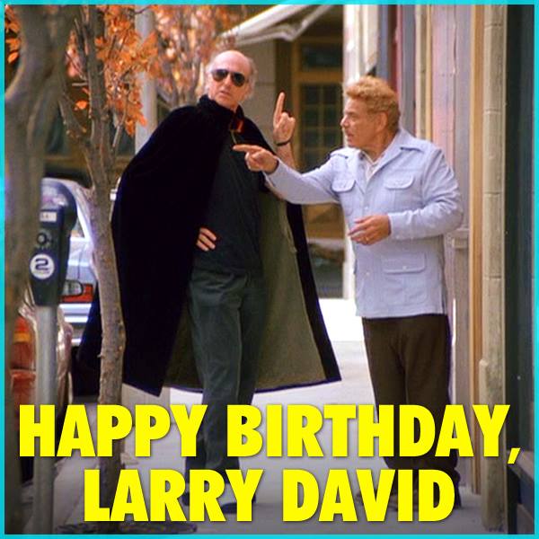 Happy Birthday Larry David! Here he is with fellow Brooklynite Jerry Stiller. What\s your favorite Seinfeld moment? 