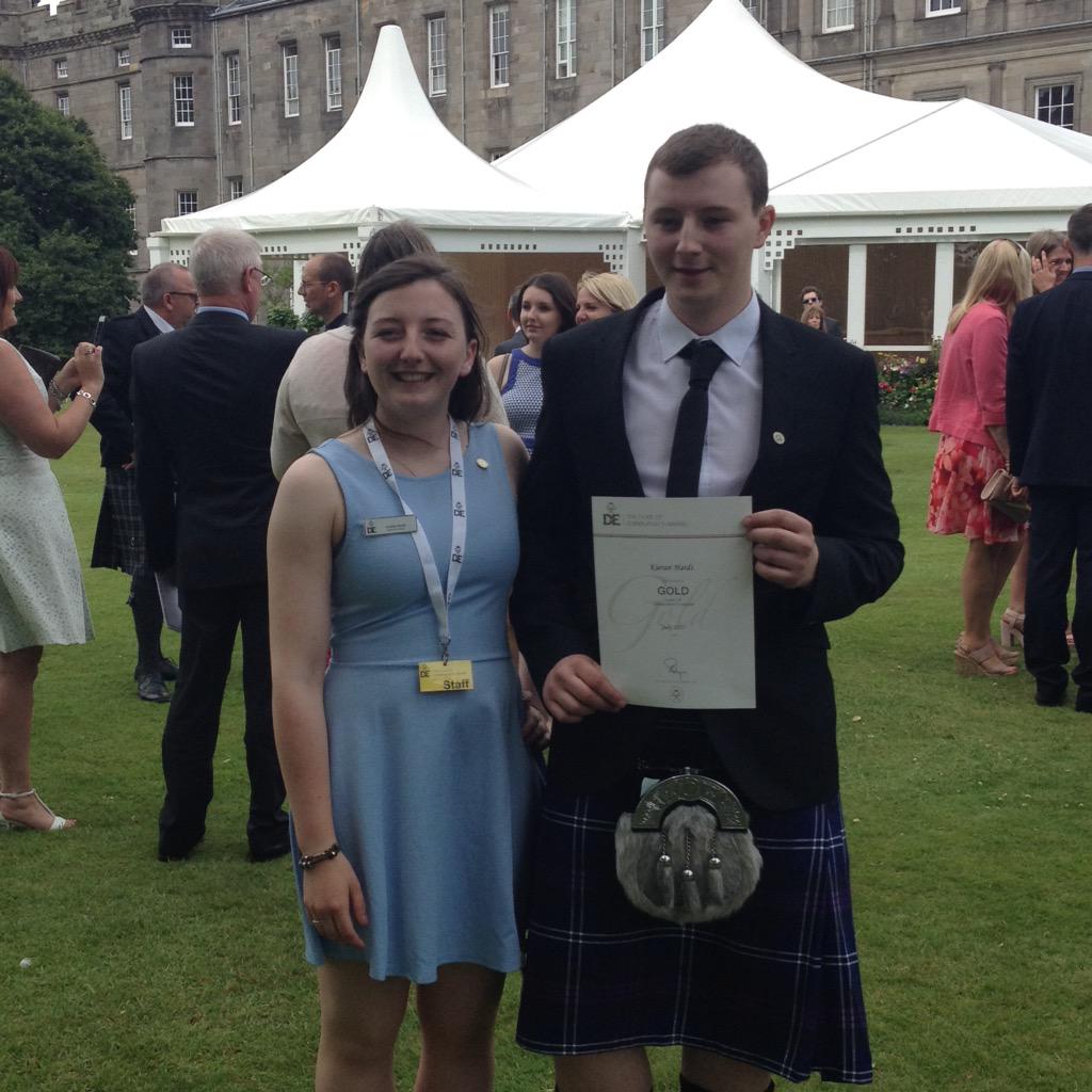 @DofEainsley with brother Kieran <a href="/DofEScotland/">DofE Scotland</a> Gold Award Presentation