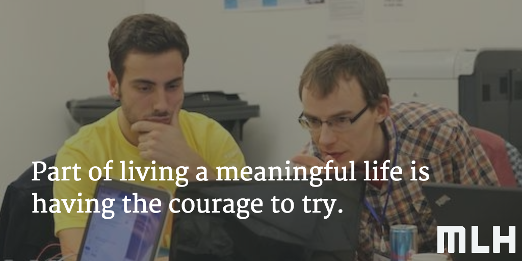 MLHacks's tweet photo. Today's challenge: Try or learn something new! πΌ #hackspiration http://t.co/aqQfR7VLeH