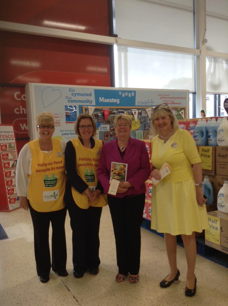 Fantastic support from Janice Gregory chief whip supporting food bank #everycanhelps 

<a href="/headcaseymike/">Mike Casey-Head</a> 
<a href="/TescoMaesteg/">Tesco Maesteg</a>