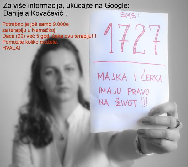 Bozanaaa's tweet photo. SMS na 1727 za Danijelu RT @DusanBajatovic @samostalnidss @ZoranDirektno @jovanamac @JoanaLegend @jeremic_vuk http://t.co/eIhLJJIEvz