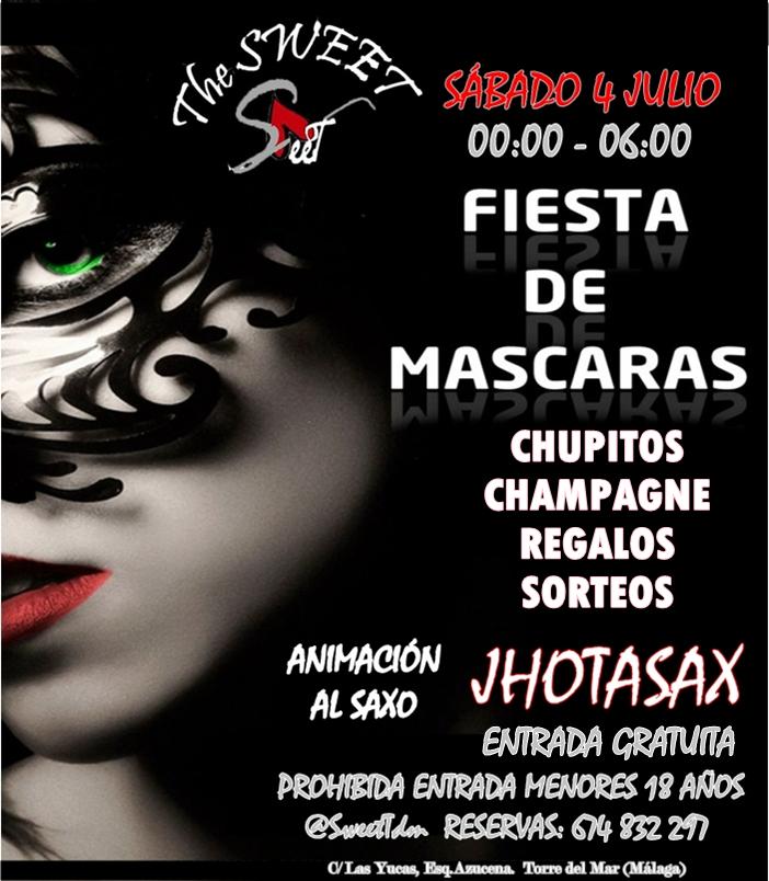 SweetTdm's tweet photo. ESTE SÁBADO TENEMOS PREPARADA LA MEJOR FIESTA.
FIESTA DE MÁSCARAS CON LA ANIMACIÓN AL SAXO DE @JhotaSax 
¡RESERVA YA! http://t.co/7jzTBdxGF2