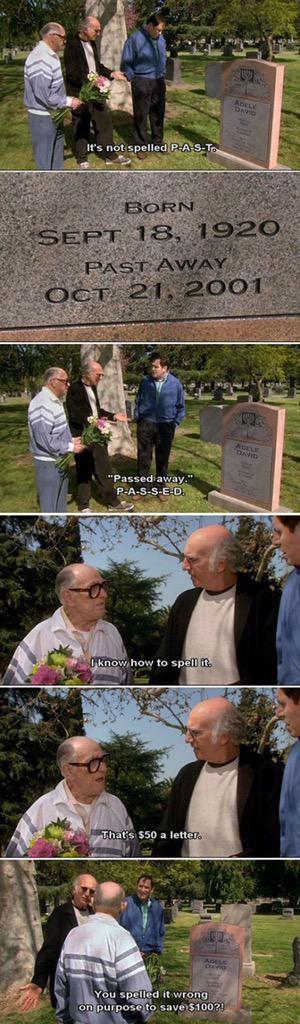 Happy birthday to the best comedy writer of all time, Larry David 