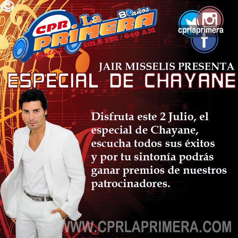 cprlaprimera's tweet photo. Hoy especial de @chayannemusic
101.5fm o http://t.co/e0d3zouivZ
#COLON #CPR #80AÑOSJUNTOATI #BODASDEROBLE http://t.co/MjHqGeV8SG