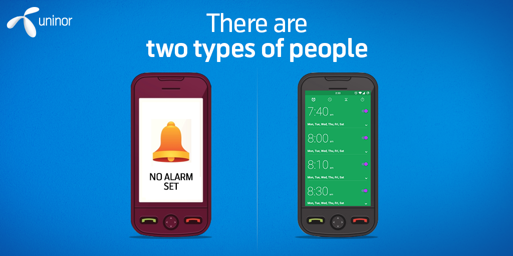TelenorIndia's tweet image. Which one best defines you? #2types