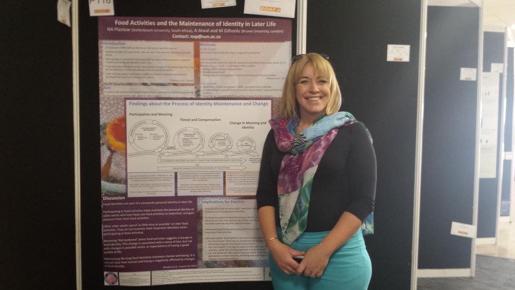 tai_the_ot's tweet image. Dr Nicola Plastow from @StellenboschUni presents work on food and identity completed for PhD @OTatBrunel #cot2015