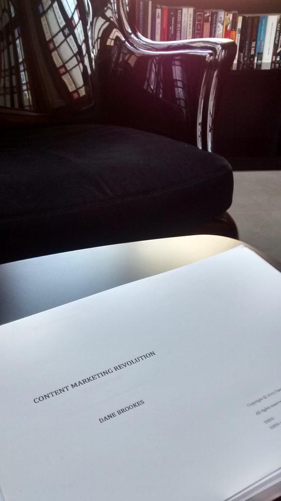 DaneBrookes's tweet photo. The book I've been writing for the last 6 months... CONTENT MARKETING REVOLUTION. Publishing this August! #CMREV http://t.co/QrOoLrrRNs