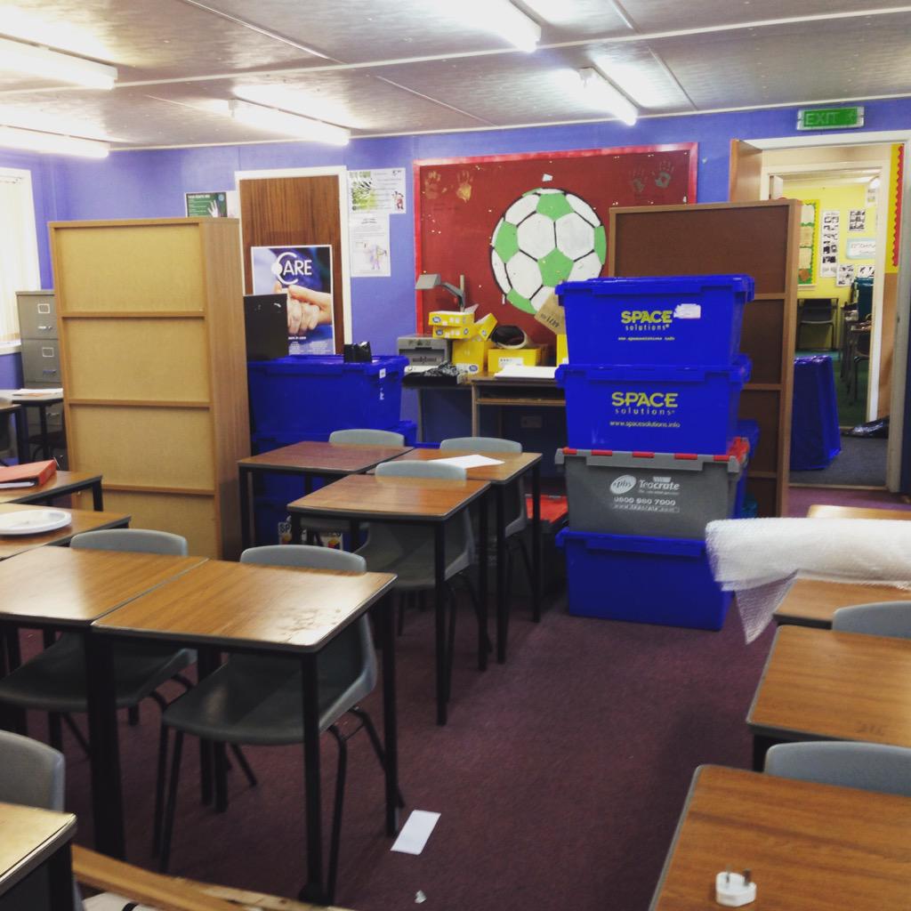 Have had so many great memories teaching in Hut 3 at #EllonAcademy. All over now for this room though. #change