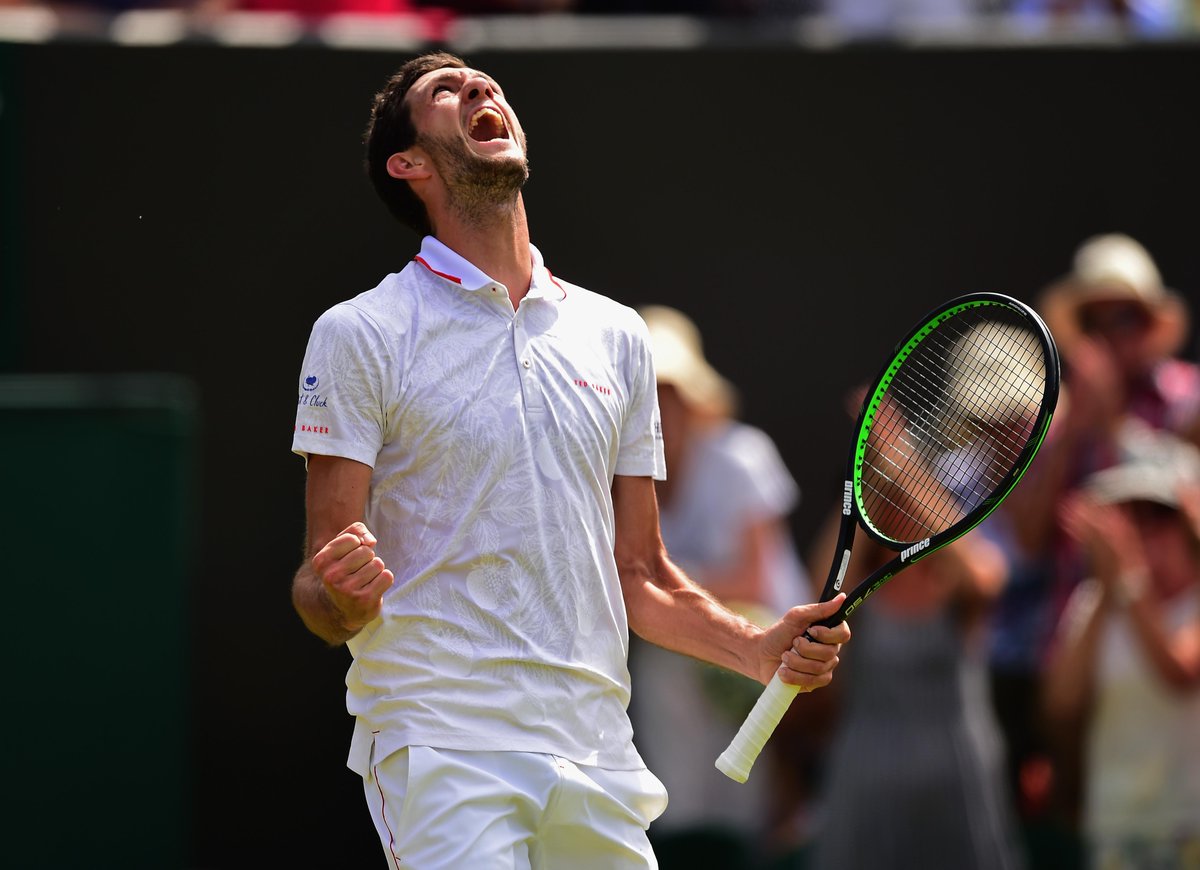 BBCSport's tweet photo. It's been emotional so far &amp; it's only 3:20 #Wimbledon.

Follow all the action as it happens: http://t.co/Sq9kIPcdea http://t.co/V20otWb7Fl