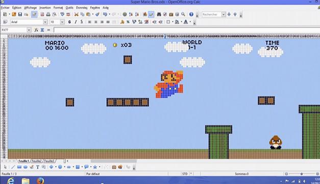 El_Mostacho's tweet image. El asombroso juego de Super Mario Bros. en Excel &amp;gt;&amp;gt; ow.ly/P6Ask