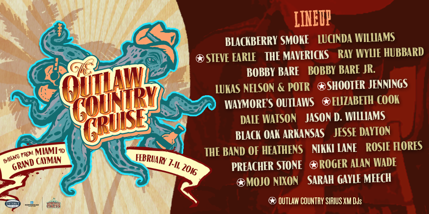 OutlawCruise's tweet image. The @OutlawCruise lineup is complete! Welcome @rosieflorestwee, @jessedayton, @raywylie and @rockinjasond!