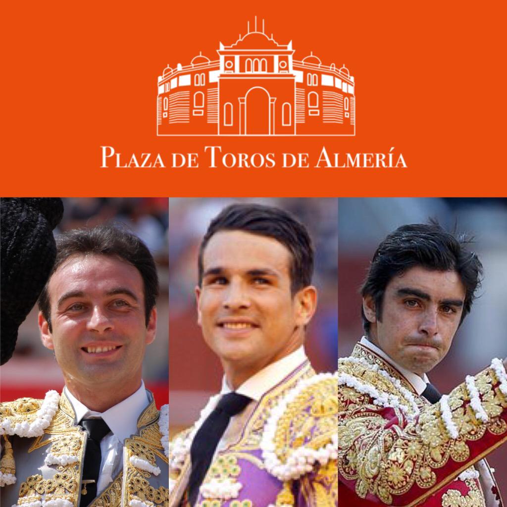 TorosenAlmeria's tweet photo. No faltaran las figuras en dos carteles rematadisimos! #FeriadeAlmeria2015 http://t.co/BdZLjvcswM