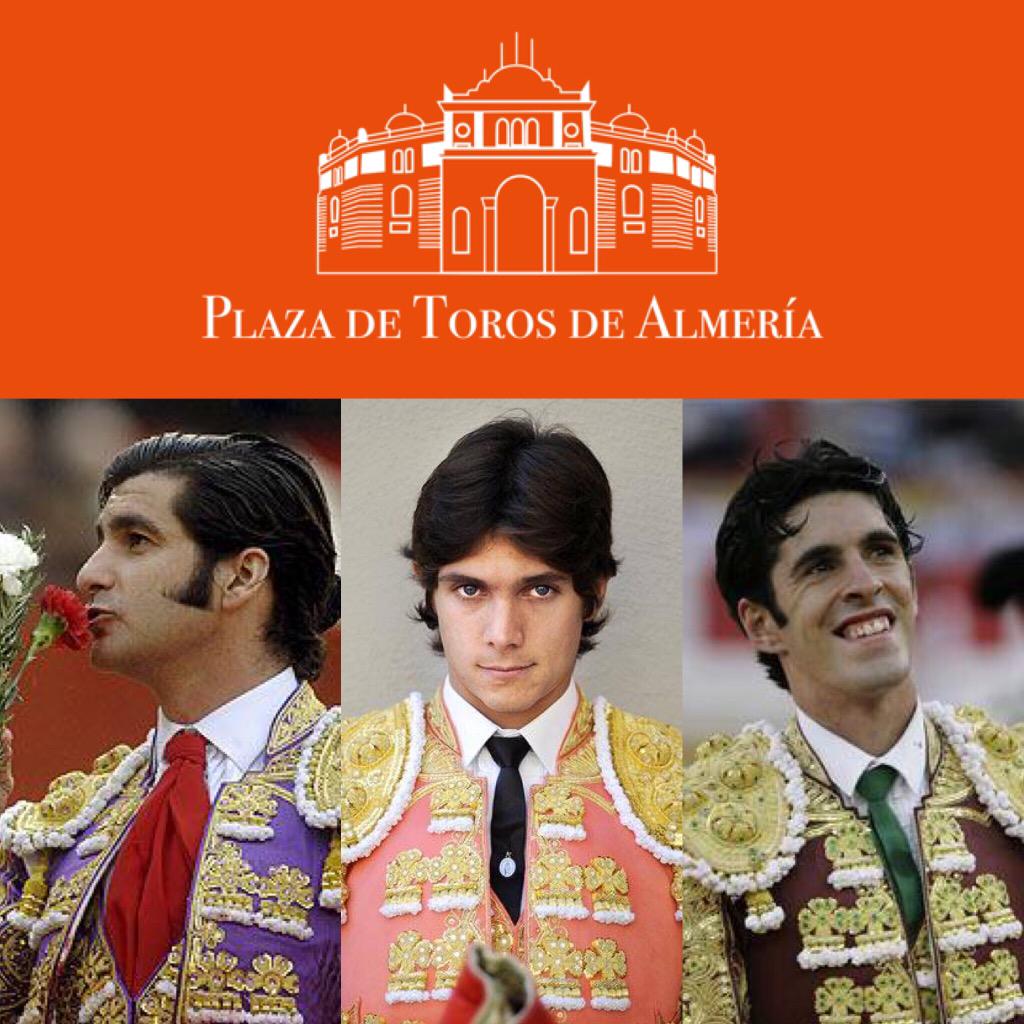 TorosenAlmeria's tweet photo. No faltaran las figuras en dos carteles rematadisimos! #FeriadeAlmeria2015 http://t.co/BdZLjvcswM