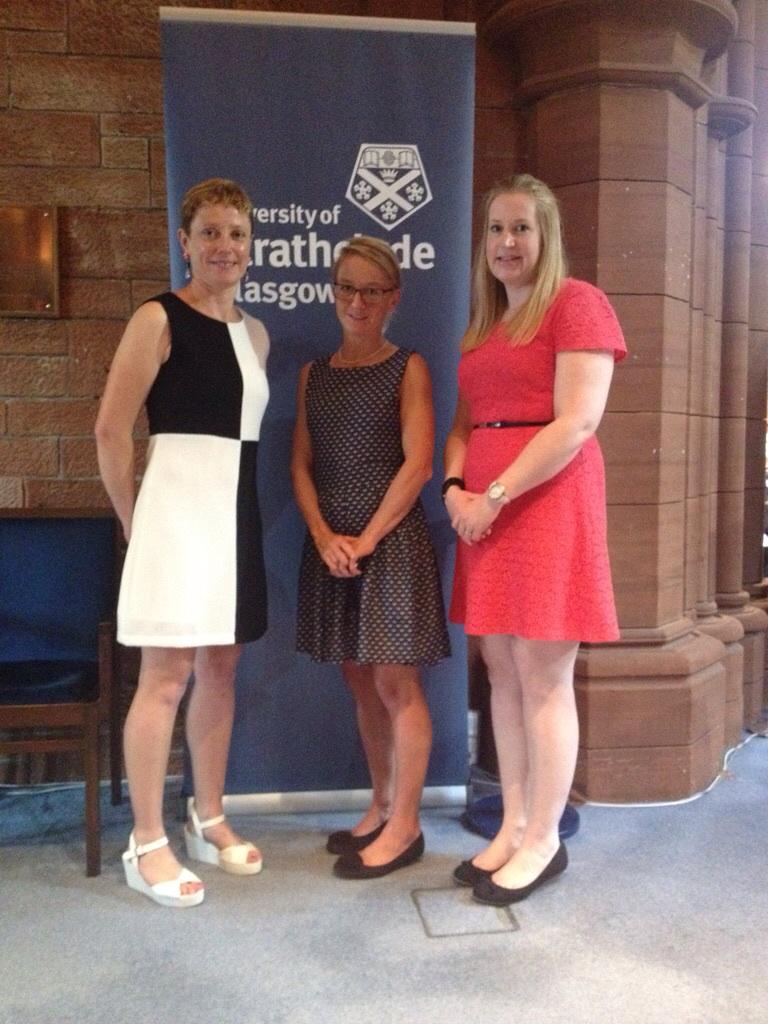 Awarded Emma Pooley a Strathclyde honorary doctorate today. What an inspiration - a cycling Olympian &amp; civil engineer