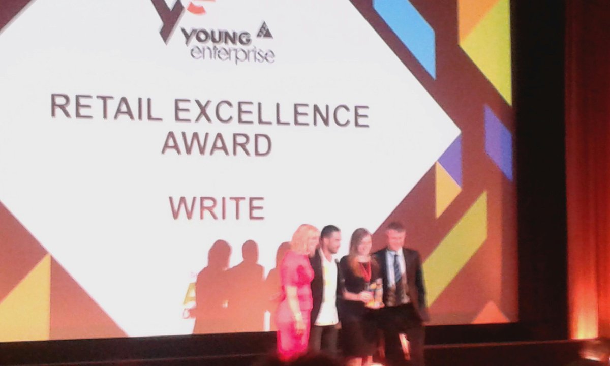 youngenterprise's tweet image. Winner of this year's Retail Excellence Award goes to Write @writeye2014 we are very proud of you :-) #YEfinals