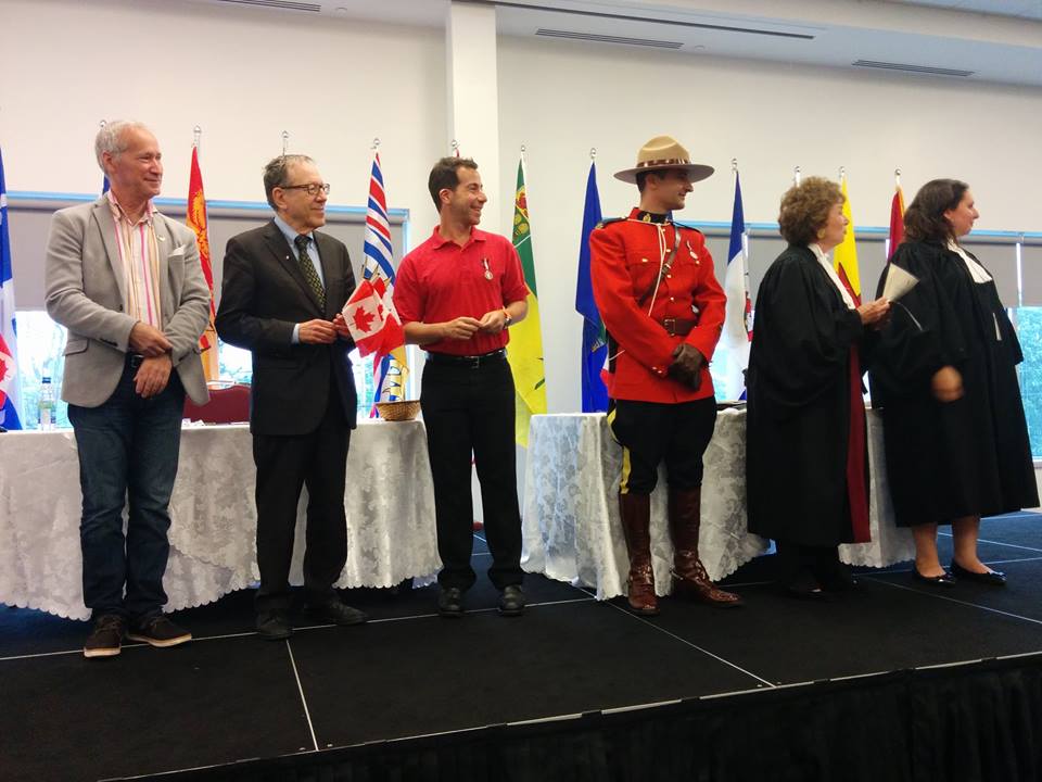 AHousefather's tweet image. with @DavidBirnbaum1 @IrwinCotler and Judge Barbara Seal swearing in new citizens in @CoteSaintLuc on #CanadaDay2015