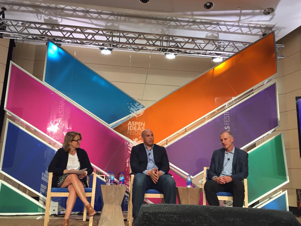 There r over 40k reentry collateral consequences for ppl w/ felonies. <a href="/CoryBooker/">Cory Booker</a> on mass #incarceration #aspenideas